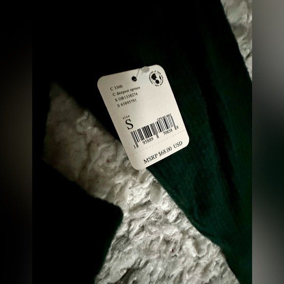 ‼️RARE‼️🎸FREE PEOPLE🎸🔥NWT🔥MARLEY GREEN STRETCH-KNIT TOP—S - Picture 5 of 11